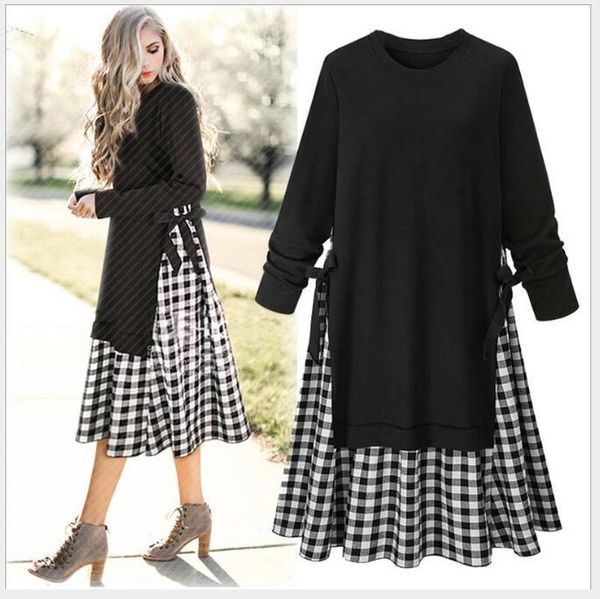 casual dresses dress women vestidos halloween 2021 l-4xl de noche verano robe femme o-neck solid color spring long sleeve cl70, Black;gray
casual dresses dress women vestidos halloween 2021 l-4xl de noche verano robe femme o-neck solid color spring long sleeve cl70, Black;gray