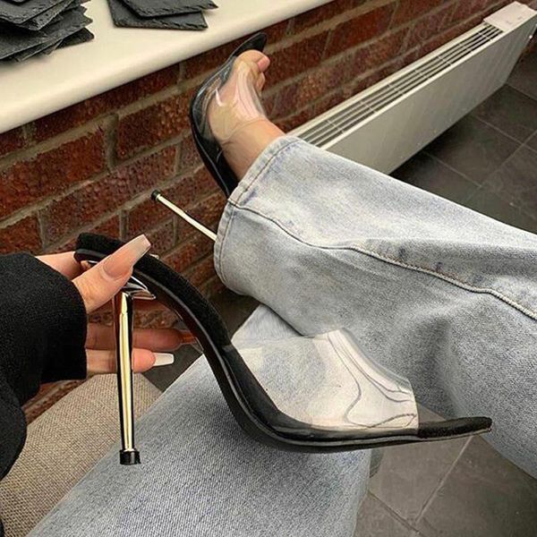 transparent party shoes woman footwear summer women's peep toe slippers ladies thin high heelswomen slides female, Black
transparent party shoes woman footwear summer women's peep toe slippers ladies thin high heelswomen slides female, Black
