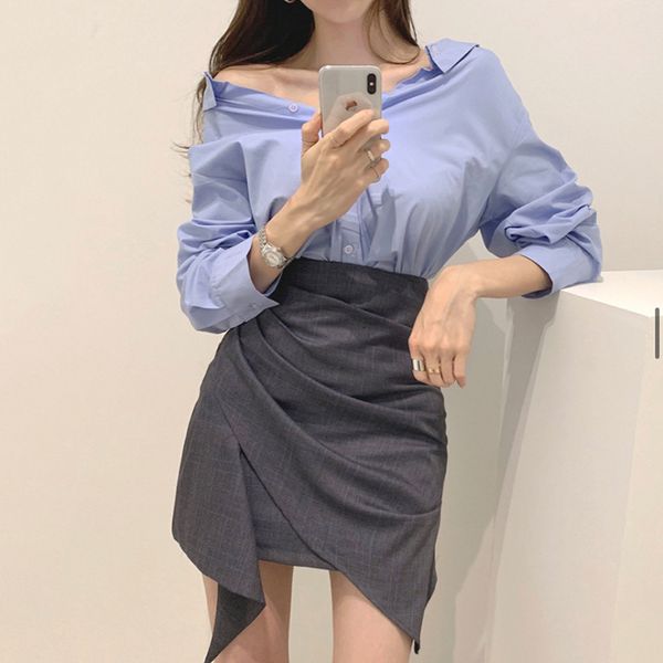 dress autumn two skirt long sleeve shirt and high waist irregular draped a-line korean style ladies piece ufe1 0iak, Black;gray
dress autumn two skirt long sleeve shirt and high waist irregular draped a-line korean style ladies piece ufe1 0iak, Black;gray