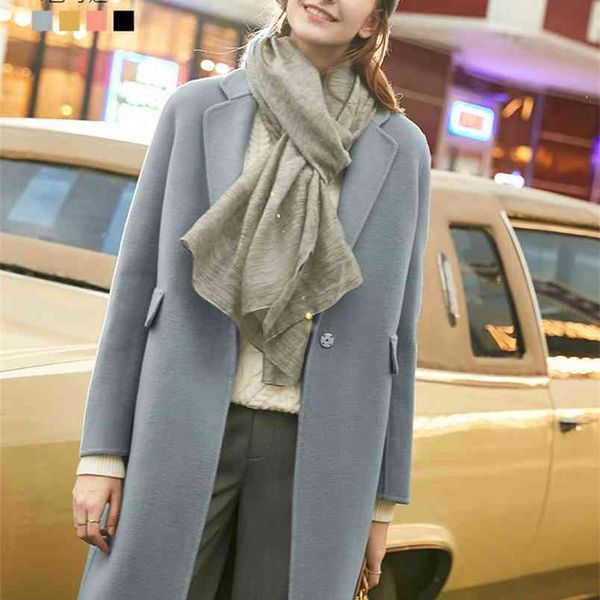 winter women elegant woolen coat female lapel double-sided solid loose mid-long overcoat 11960128 210527, Black
winter women elegant woolen coat female lapel double-sided solid loose mid-long overcoat 11960128 210527, Black