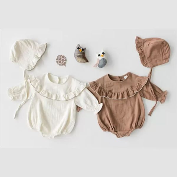 baby girl clothing romper round collar long sleeve ruffles jumpsuit cotton toddler bodysuit clothes, Blue
baby girl clothing romper round collar long sleeve ruffles jumpsuit cotton toddler bodysuit clothes, Blue