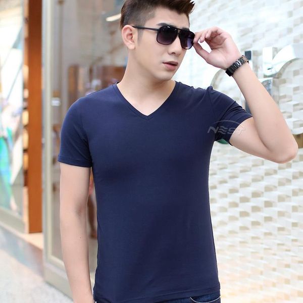 men's t-shirts summer korean cultivating solid tide men short sleeved t-shirt collar cotton processing custom male v, White;black
men's t-shirts summer korean cultivating solid tide men short sleeved t-shirt collar cotton processing custom male v, White;black