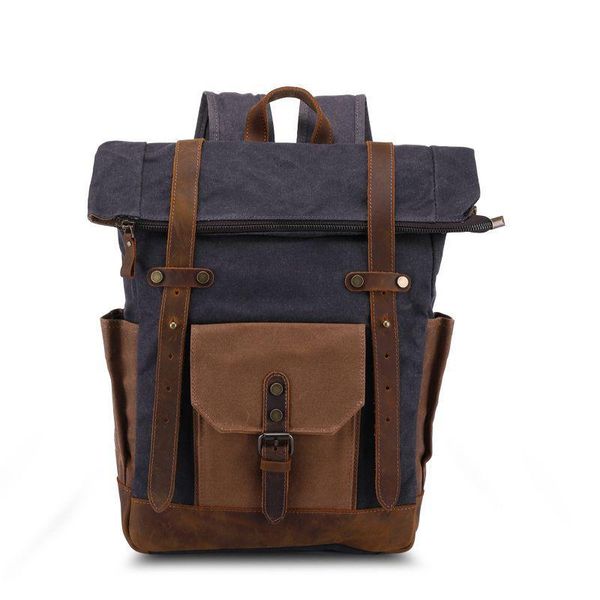 backpack fashion men canvas leather backpacks school bag men's waterproof travel male large capacity laptop
backpack fashion men canvas leather backpacks school bag men's waterproof travel male large capacity laptop