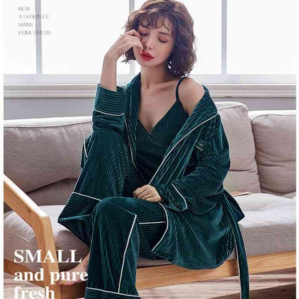 sleepwear veet women pajama set with belt 3 pieces solid color female sleepwear soft elegant autumn winter homewear nyry hzsj, Black;red
sleepwear veet women pajama set with belt 3 pieces solid color female sleepwear soft elegant autumn winter homewear nyry hzsj, Black;red