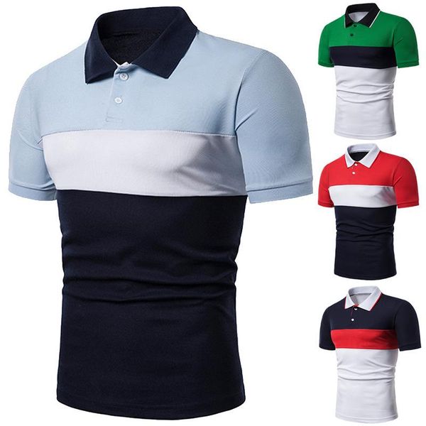 men's polos summer short sleeve t-shirt, shirt, casual sports red, black and gray splicing, White;black
men's polos summer short sleeve t-shirt, shirt, casual sports red, black and gray splicing, White;black