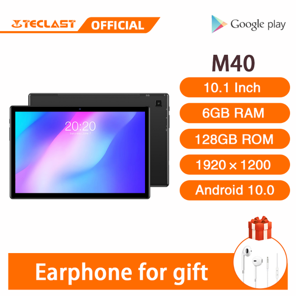 est 10.1 inch tablet teclast m40 android 10.0 6gb ram 128gb rom mali-g52 3ee gpu 8mp camera bluetooth 5.0 4g phone call wifi pc
est 10.1 inch tablet teclast m40 android 10.0 6gb ram 128gb rom mali-g52 3ee gpu 8mp camera bluetooth 5.0 4g phone call wifi pc