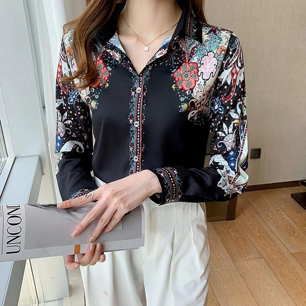 women's blouses & shirts vintage womens blouse long sleeve printed shirt fashion chiffon blusas plus size, White
women's blouses & shirts vintage womens blouse long sleeve printed shirt fashion chiffon blusas plus size, White