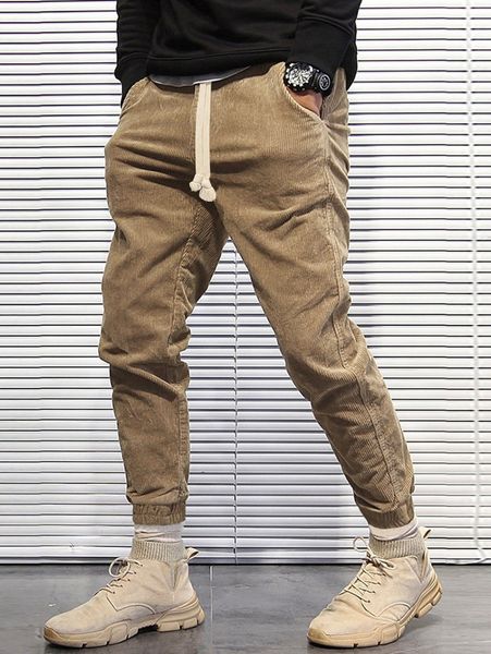 men flap pocket drawstring waist pants u9lx#, Black
men flap pocket drawstring waist pants u9lx#, Black