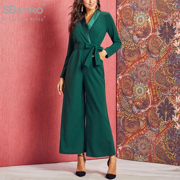 women's jumpsuits & rompers sbetro autumn and winter fashion style shawl collar belted wide leg jumpsuit, Black;white
women's jumpsuits & rompers sbetro autumn and winter fashion style shawl collar belted wide leg jumpsuit, Black;white