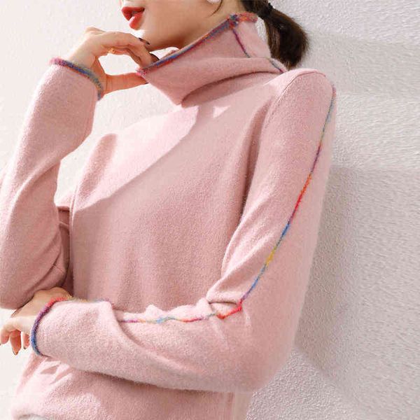ebaihui wool women turtleneck sweater 2021 autumn winter warm soft knitted pullover femme jumper women solid basic sweater y1110, White;black
ebaihui wool women turtleneck sweater 2021 autumn winter warm soft knitted pullover femme jumper women solid basic sweater y1110, White;black