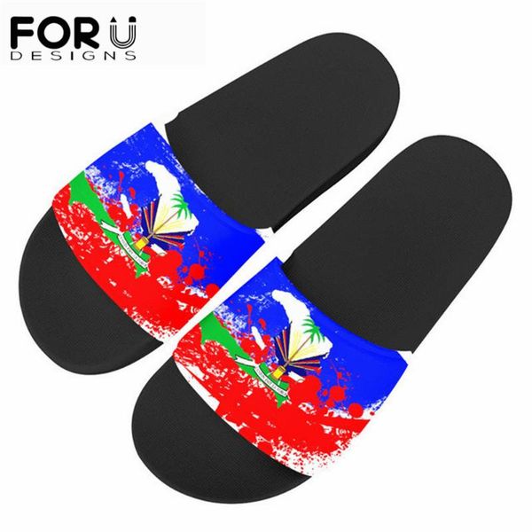 women men slippers haiti flag funny design non-slip floor shoes home slides for bedroom, Black
women men slippers haiti flag funny design non-slip floor shoes home slides for bedroom, Black