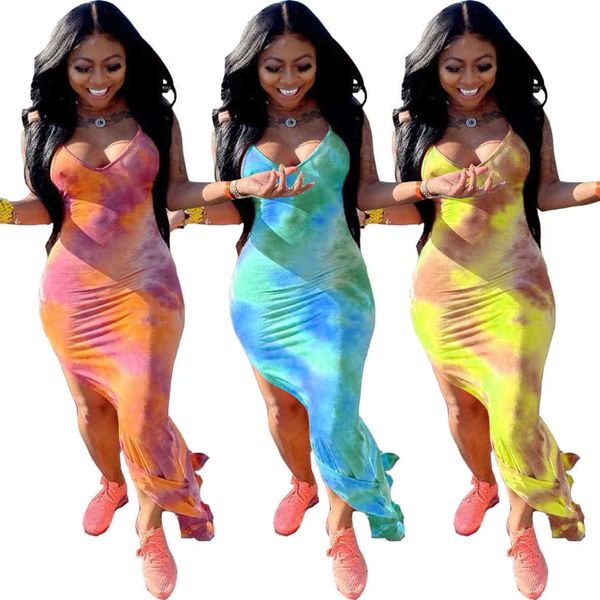women tie dye printed vest split long dress fashion sleeveless suspenders casual maxi dresses sling skirt summer beach clothing, Black;gray
women tie dye printed vest split long dress fashion sleeveless suspenders casual maxi dresses sling skirt summer beach clothing, Black;gray