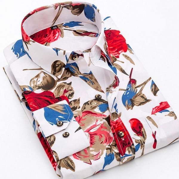 fashion men's printed floral long sleeve shirt soft thin spring summer standard fit holiday slim casual shirts, White;black
fashion men's printed floral long sleeve shirt soft thin spring summer standard fit holiday slim casual shirts, White;black