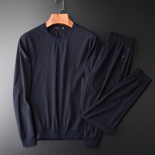 men's tracksuits hight quality male round collar grey and navy jacket men with pants fashion solid color slim fit man jackets, Gray
men's tracksuits hight quality male round collar grey and navy jacket men with pants fashion solid color slim fit man jackets, Gray