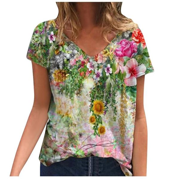 women's t-shirt summer vintage print women casual short sleeve v-neck plus size harajuku tshirt female clothes tee shirt femme t-shirs, White
women's t-shirt summer vintage print women casual short sleeve v-neck plus size harajuku tshirt female clothes tee shirt femme t-shirs, White