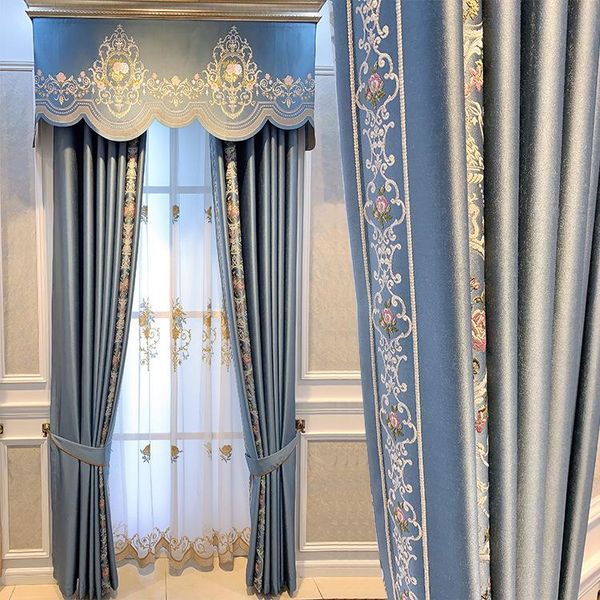 curtain & drapes custom chenille embroidery luxury simple european shading beige thick cloth blackout valance tulle panel c200
curtain & drapes custom chenille embroidery luxury simple european shading beige thick cloth blackout valance tulle panel c200