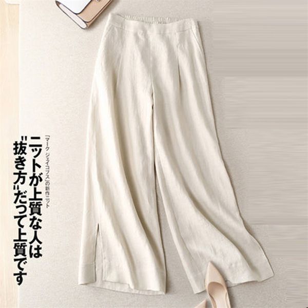 spring summer arts style women elastic waist ankle-length loose pants 100% linen vintage casual wide leg plus size s971 210512, Black;white
spring summer arts style women elastic waist ankle-length loose pants 100% linen vintage casual wide leg plus size s971 210512, Black;white