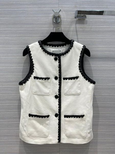women's jackets high-end brand 100% sheepskin for women autumn 2021 contrast edge sleeveless jacket fashion four pocket white, Black;brown
women's jackets high-end brand 100% sheepskin for women autumn 2021 contrast edge sleeveless jacket fashion four pocket white, Black;brown