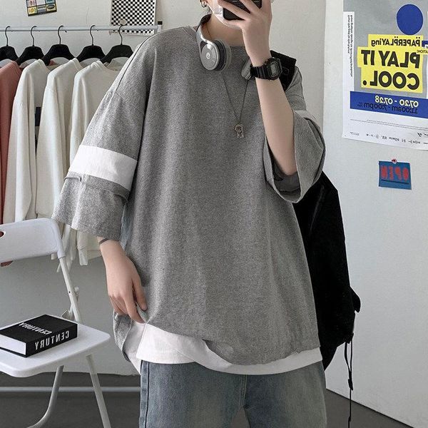 men's t-shirts cotton fake two short sleeve men tshirts summer spliced fashion couple clothing 3xl woman oversized white black grey twi
men's t-shirts cotton fake two short sleeve men tshirts summer spliced fashion couple clothing 3xl woman oversized white black grey twi