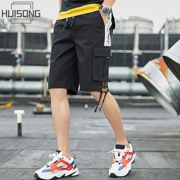 men's shorts summer fashion brand pocket loose casual ribbon street hip hop trend straight pants ha043, White;black
men's shorts summer fashion brand pocket loose casual ribbon street hip hop trend straight pants ha043, White;black