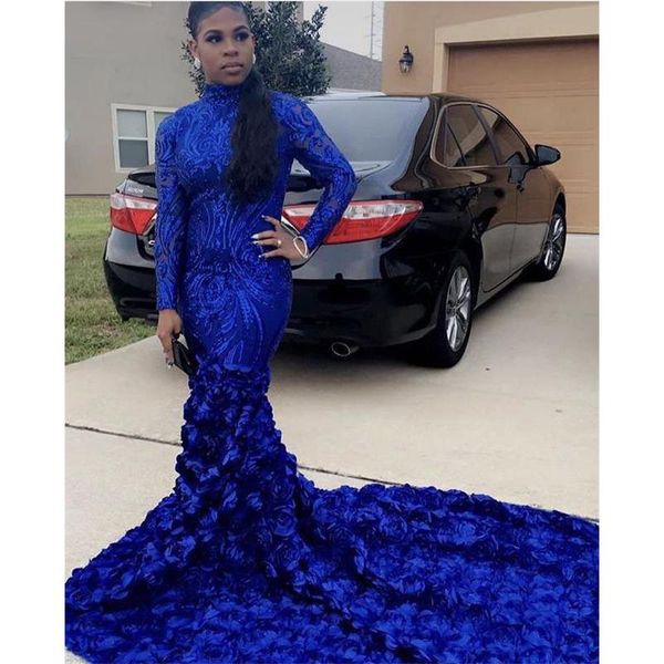 party dresses royal blue mermaid prom 2021 long sleeve sweep strain sequined high neck formal evening dress gowns, White;black
party dresses royal blue mermaid prom 2021 long sleeve sweep strain sequined high neck formal evening dress gowns, White;black