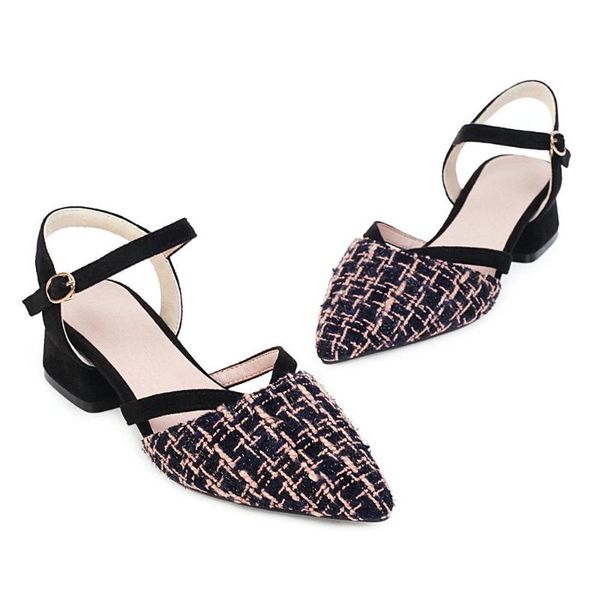 big size 31-47 summer women front &rear strap med heel square sandals 2 colors, Black
big size 31-47 summer women front &rear strap med heel square sandals 2 colors, Black