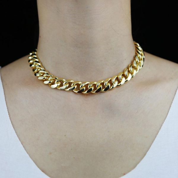 chains arrived 14mm width gothtic heavy punk miami curb cuban link choker necklace for women hiphop gold color thick chain jewelry, Silver
chains arrived 14mm width gothtic heavy punk miami curb cuban link choker necklace for women hiphop gold color thick chain jewelry, Silver