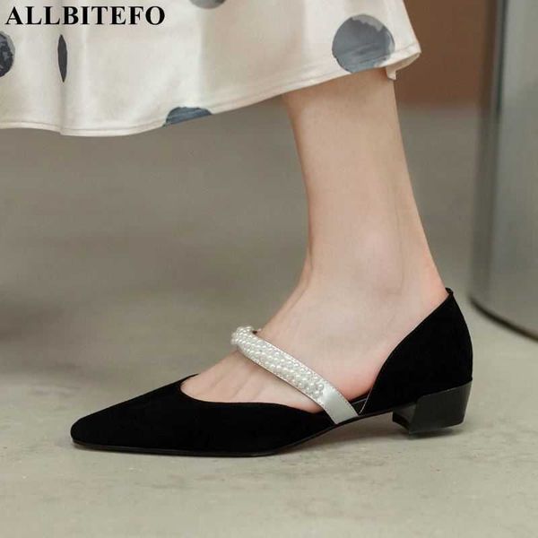 allbitefo genuine leather thick heels pearl wedding women shoes low-heeled comfortable women heels shoes high heel shoes 210611, Black
allbitefo genuine leather thick heels pearl wedding women shoes low-heeled comfortable women heels shoes high heel shoes 210611, Black
