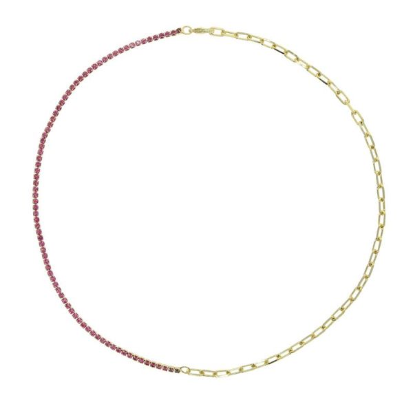 chokers half cz tennis chain choker necklace with blue green red white crystal paved statement necklaces jewelry, Golden;silver
chokers half cz tennis chain choker necklace with blue green red white crystal paved statement necklaces jewelry, Golden;silver