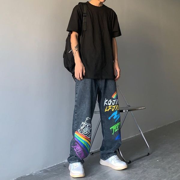 men's jeans spring summer jeans men cartoon graffiti long pants high street style hip-hop loose male casual plus size straight tro, Blue
men's jeans spring summer jeans men cartoon graffiti long pants high street style hip-hop loose male casual plus size straight tro, Blue