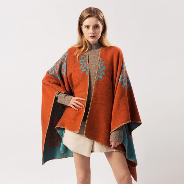 scarves fashion female sun flower poncho women cashmere blanket cloaks scarf lady winter thick warm cape shawl wraps, Blue;gray
scarves fashion female sun flower poncho women cashmere blanket cloaks scarf lady winter thick warm cape shawl wraps, Blue;gray