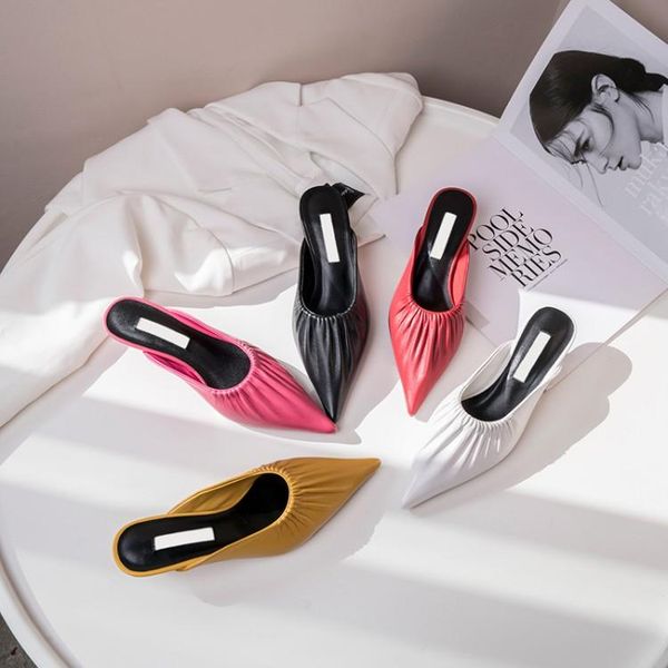 slippers mljuese 2021 women sheepskin summer rome style pointed toe black color slip on spike heels sandals size 33-40
slippers mljuese 2021 women sheepskin summer rome style pointed toe black color slip on spike heels sandals size 33-40