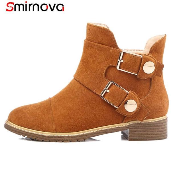 boots smirnova size 31-45 2021 fashion zip cow suede leather round toe ankle for women buckle square heel winter, Black
boots smirnova size 31-45 2021 fashion zip cow suede leather round toe ankle for women buckle square heel winter, Black