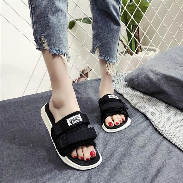 slippers fashion couple women summer patchwork shoes woman men flat beach sandals outdoor zapatos de mujer, Black
slippers fashion couple women summer patchwork shoes woman men flat beach sandals outdoor zapatos de mujer, Black