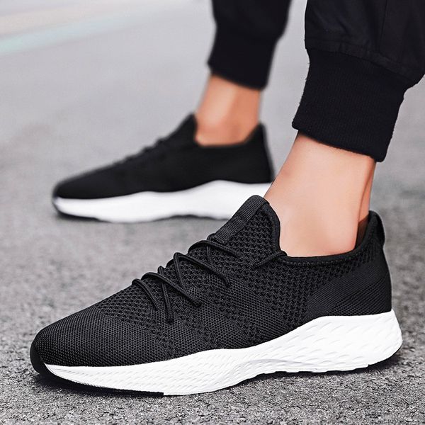 High quality Mens Casual Shoes Fashion ultra light breathable lace-up shoes classic rubber sole casual sneakers Zapatos Hombre, Black
High quality Mens Casual Shoes Fashion ultra light breathable lace-up shoes classic rubber sole casual sneakers Zapatos Hombre, Black