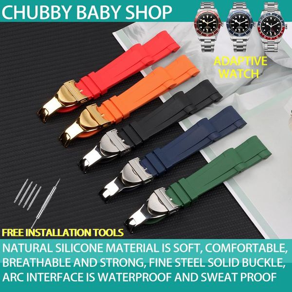watch bands 22mm black blue red orange green curved end soft silicone rubber wrist band strap with silver clasp for watchband, Black;brown
watch bands 22mm black blue red orange green curved end soft silicone rubber wrist band strap with silver clasp for watchband, Black;brown