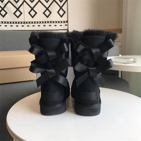 boots kids girl winter snow sheep leater and fur booties with two bows girls ski warm waterproof, Black
boots kids girl winter snow sheep leater and fur booties with two bows girls ski warm waterproof, Black