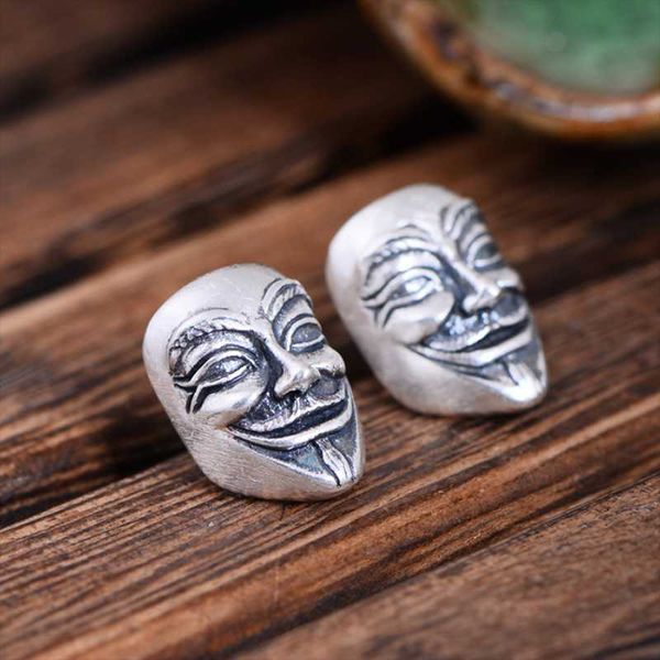 hoop & huggie real 990 stirling frosted mask earrings exquisite charm party jewelry for men and women, Golden;silver
hoop & huggie real 990 stirling frosted mask earrings exquisite charm party jewelry for men and women, Golden;silver