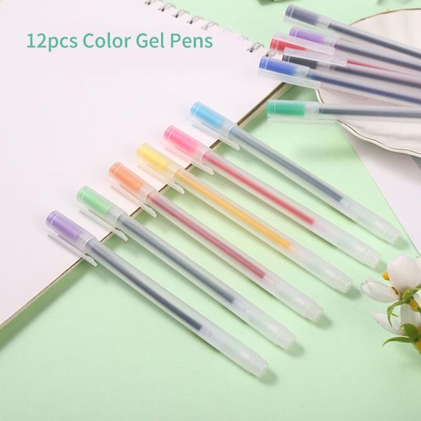 12pcs multi color gel ink pens 0.5mm pen lead for writing drawing office school stationery supplies
12pcs multi color gel ink pens 0.5mm pen lead for writing drawing office school stationery supplies