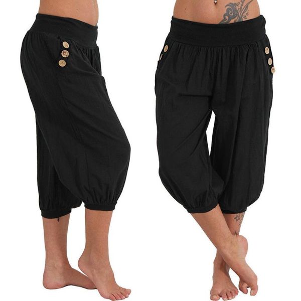women's pants & capris 2021 s-5xl plus size women casual solid pockets wide leg loose high trousers harem 7 colors summer, Black;white
women's pants & capris 2021 s-5xl plus size women casual solid pockets wide leg loose high trousers harem 7 colors summer, Black;white