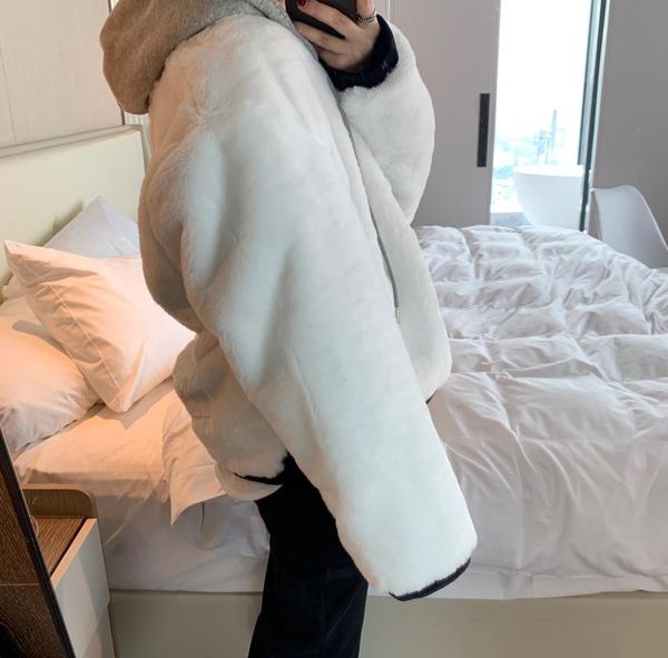 women's fur & faux 2021 winter warm lazy wind jacket coat women casual fashion fluffy cozy loose solid color, Black 
women's fur & faux 2021 winter warm lazy wind jacket coat women casual fashion fluffy cozy loose solid color, Black