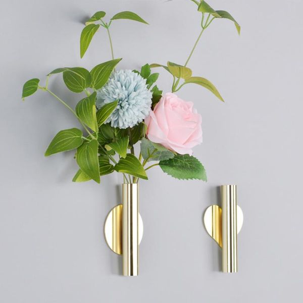 nordic creative wall vase flower tube plating wrought iron metal golden hole-for home living room decoration pendant vases
nordic creative wall vase flower tube plating wrought iron metal golden hole-for home living room decoration pendant vases