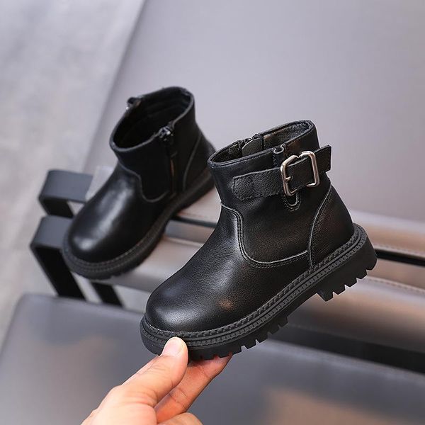 boots comfortable autumn and winter girls genuine leather princess soft bottom black children shoes, Black;grey
boots comfortable autumn and winter girls genuine leather princess soft bottom black children shoes, Black;grey