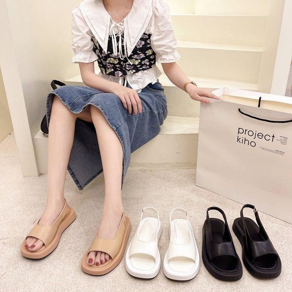 sandals dlek women beach back strap simple slip-on casual female slippers designer style comfortable ladies sandal platforms, Black
sandals dlek women beach back strap simple slip-on casual female slippers designer style comfortable ladies sandal platforms, Black