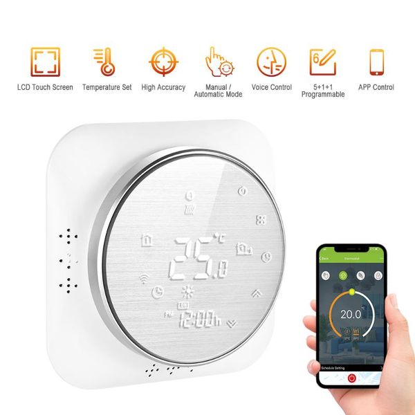 smart home control wifi thermostat touch screen temperature controller for heating boiler with amazon google voice app backlight
smart home control wifi thermostat touch screen temperature controller for heating boiler with amazon google voice app backlight