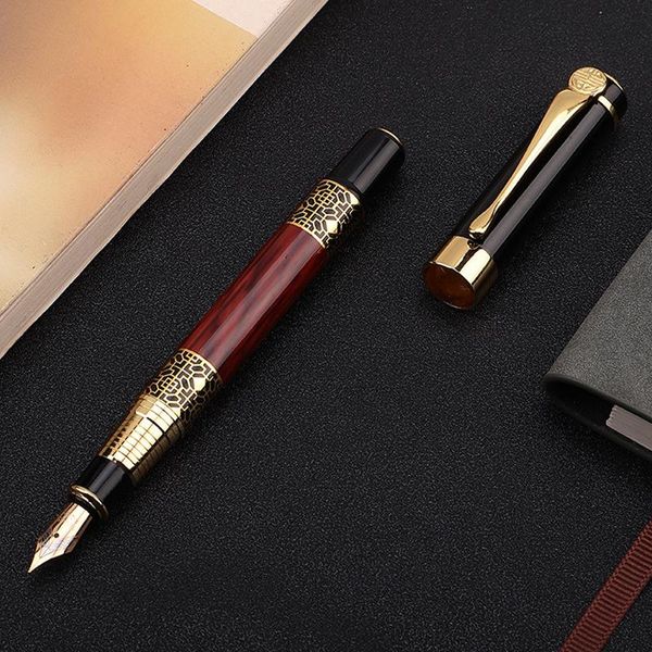 fountain pens creative luxiry golden carving mahogany business office pen school stationery ink writing supplies
fountain pens creative luxiry golden carving mahogany business office pen school stationery ink writing supplies