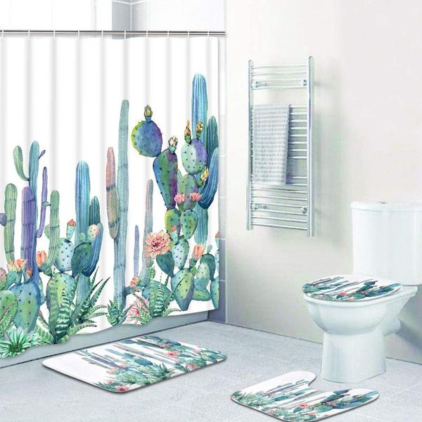 bath accessory set tropical cactus shower curtain sets with non-slip rugs toilet lid cover and mat blossom curtains 12 hooks
bath accessory set tropical cactus shower curtain sets with non-slip rugs toilet lid cover and mat blossom curtains 12 hooks