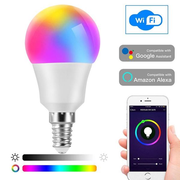 bulbs dimmable e14 led lamp rgb 6w wifi smart bulb voice control 5w remote colore light 85-265v timer function for home
bulbs dimmable e14 led lamp rgb 6w wifi smart bulb voice control 5w remote colore light 85-265v timer function for home