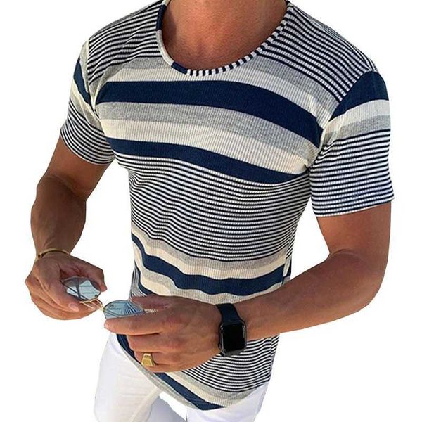 men's fashion striped shirt mercerized cotton knitted t-shirt undershirts slim casual tee 210527, White;black
men's fashion striped shirt mercerized cotton knitted t-shirt undershirts slim casual tee 210527, White;black