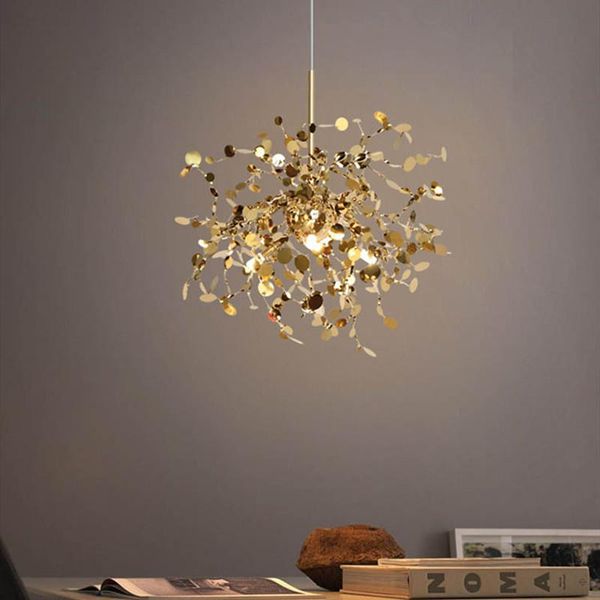 pendant lamps art leaf creative led chandelier nordic stainless steel decoration hanging lighting restaurant bar bedroom living room
pendant lamps art leaf creative led chandelier nordic stainless steel decoration hanging lighting restaurant bar bedroom living room
